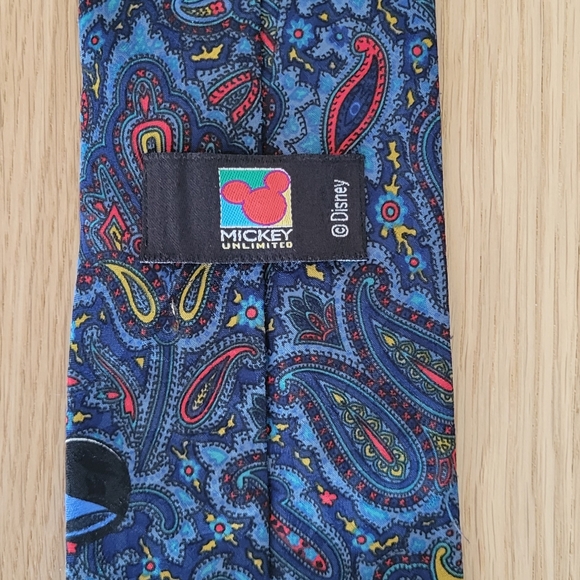 Vintage paisley Mickey & Minnie tie - Picture 3 of 3